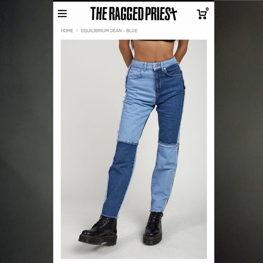 Ragged Priest Equilibrium Jean - Blue NWT